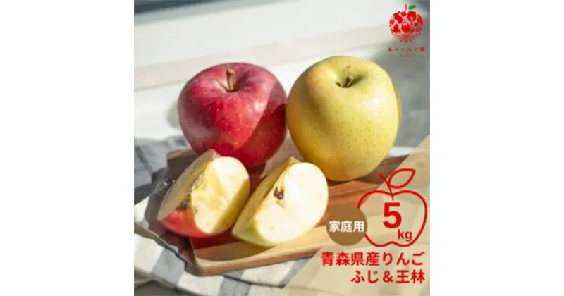 【ふるさと納税】りんご ふじ&王林 約5kg (14～20玉) 家庭用 【先行予約 12月より順次発送】【配送不可地域：離島】【1231722】