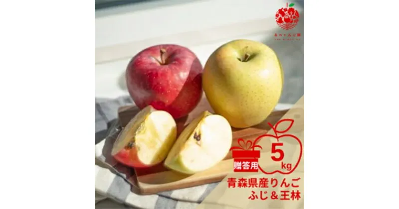 【ふるさと納税】りんご ふじ&王林 約5kg (14～20玉) 贈答用 【先行予約　12月より順次発送】【配送不可地域：離島】【1231723】