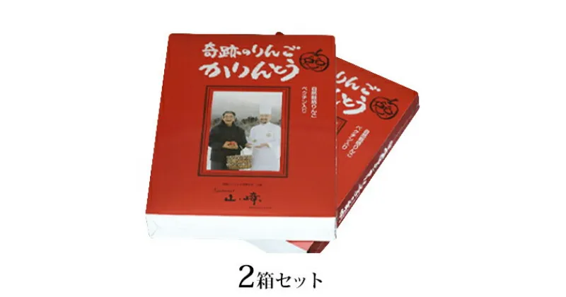 【ふるさと納税】奇跡のりんごかりんとうBOX 2箱セット　和菓子・スイーツ・和菓子　お届け：※月曜日　及び　12/28～1/5　4/25～5/5　8/13　を除く