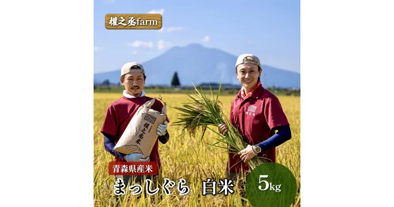 【ふるさと納税】權之丞farm 令和6年産 青森県産米 まっしぐら 白米 5kg　弘前市　お届け：2024年10月上旬より順次出荷予定