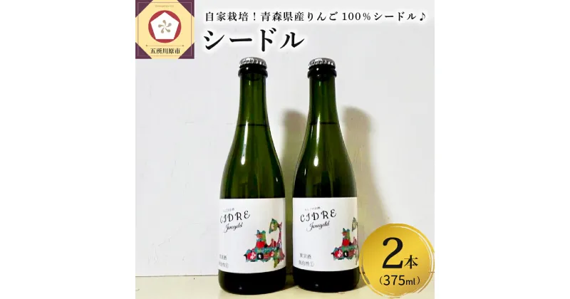 【ふるさと納税】さとうりんご園 シードル jonagold 375ml×2本 【 林檎 りんご リンゴ シャンパン スパークリングワイン お酒 ワイン 】