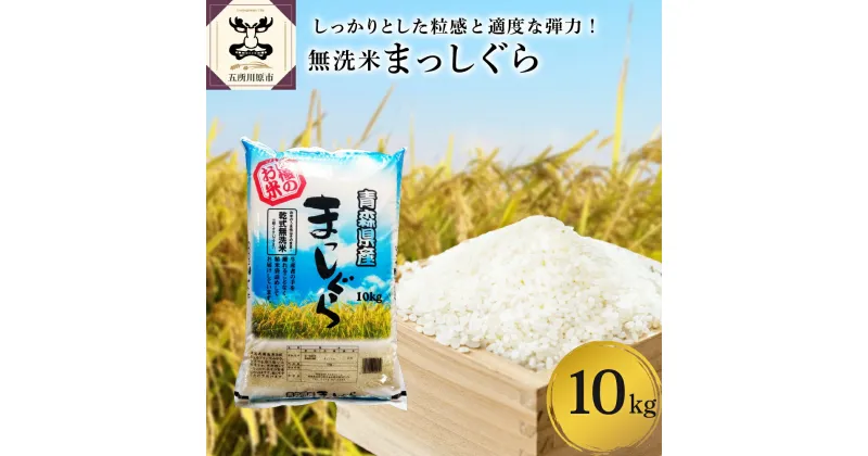 【ふるさと納税】《令和6年産》 無洗米 10kg 青森県産 まっしぐら 精米 乾式無洗米 米 白米 お米 ブランド米 ご飯 常温保存 10キロ 青森県 五所川原市