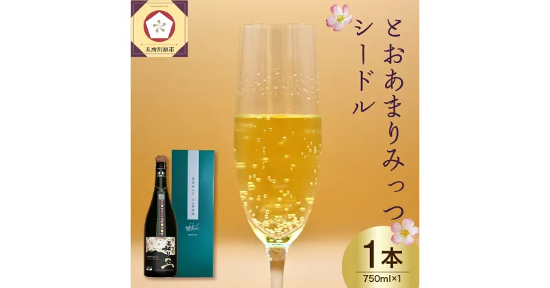 【ふるさと納税】とおあまりみっつ シードル 750ml×1本 酒 お酒 洋酒 青森県 五所川原市