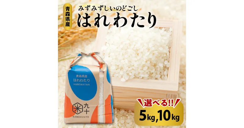 【ふるさと納税】 米 特A はれわたり 令和6年産 青森県産 一等米 出荷直前に 精米 【 内容量が選べる 5kg 10kg 】 青森 五所川原 国産 晴れわたり 贈答 秋 冬 旬 お米 コメ こめ ごはん 精米 白米 ご飯 東北 ふるさと ハレワタリ【PEBORA】