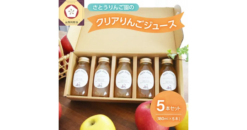 【ふるさと納税】りんごジュース 詰め合わせ 180ml× 5本 セット 100％ ストレート 【 リンゴジュース 飲み比べ ふじ 王林 ジョナゴールド 紅玉 シナノゴールド りんご リンゴ 林檎 ジュース 飲料 果汁飲料 ドリンク 五所川原 青森りんご 青森 瓶 プチギフト 】