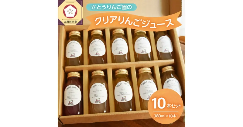 【ふるさと納税】りんごジュース 詰め合わせ 180ml× 10本 セット 100％ ストレート 飲み比べ 【 リンゴジュース ふじ 王林 ジョナゴールド シナノゴールド 弘前ふじ ジェネバ 紅玉 北斗 御所川原 トキ りんご リンゴ 林檎 ジュース 飲料 果汁飲料 五所川原 青森 瓶 】