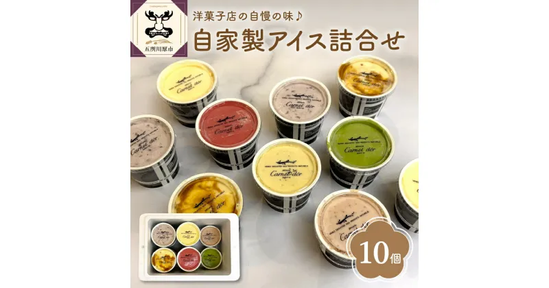 【ふるさと納税】洋菓子店自慢のお手製 アイス 詰め合わせ 100ml×10個入 全7種 ( バニラ / 抹茶 / キャラメルナッツ / ミルクティー / いちご / 小倉 / フランボワーズ ) お菓子 スイーツ アイス ラクトアイス アイスクリーム 詰め合わせ アイスクリームセット 送料無料