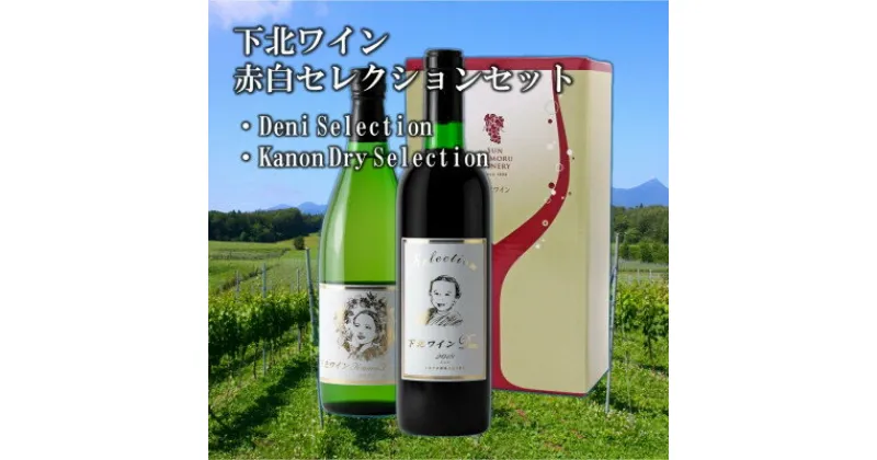 【ふるさと納税】下北ワイン　赤白　セレクションセット　720ml×2【配送不可地域：離島】【1267966】