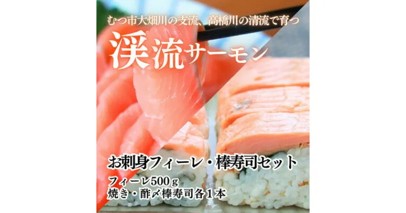 【ふるさと納税】渓流サーモン　お刺身フィーレ・棒寿司セット　【配送不可地域：離島】【1484623】