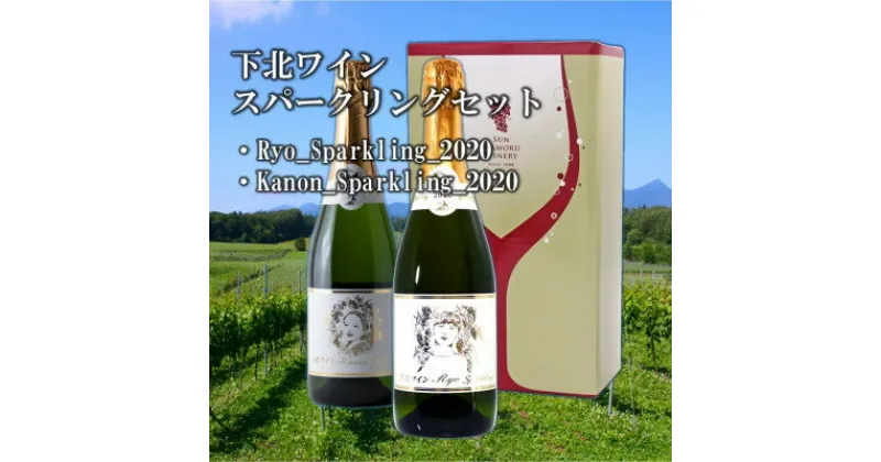 【ふるさと納税】下北ワイン スパークリングセット(Ryo Sparkling、Kanon Sparkling)【配送不可地域：離島】【1459011】