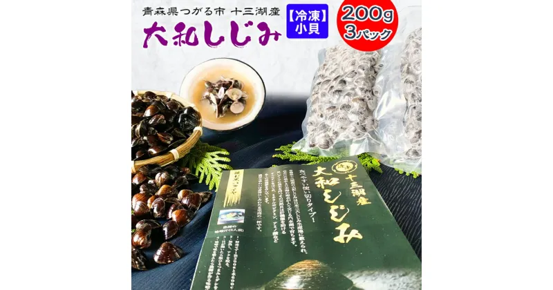 【ふるさと納税】[冷凍] 十三湖産 大和しじみ -飲む黒いダイヤ-｜青森 しじみ 十三湖 味噌汁 時短 手軽 [0530]