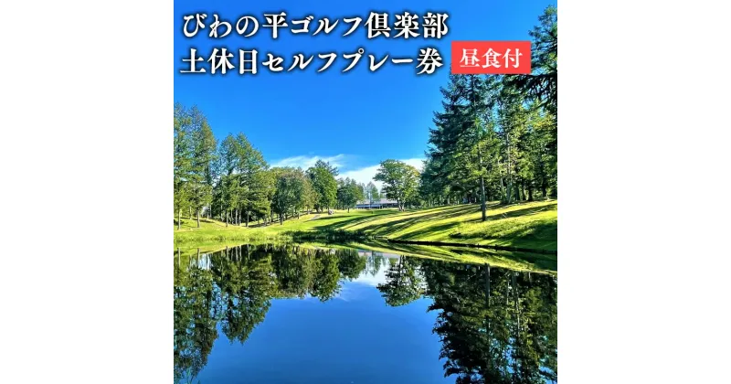 【ふるさと納税】びわの平ゴルフ倶楽部 土・休日セルフプレー券（昼食付） ゴルフ場利用権 びわの平 利用券 ラウンド ゴルフ 谷越え 林間コース GPSナビ 乗用カート カート 乗入れ シニア 利用券 ゴルフ ラウンド ゴルフプレー券 プレー券 ホール 休日 平川市 平川