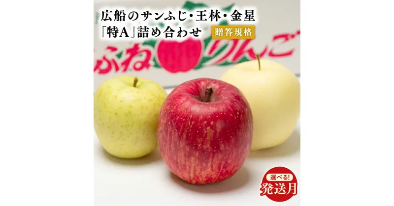 【ふるさと納税】≪発送時期が選べる≫青森県産 贈答規格 広船のサンふじ・王林・金星 約5kg 詰合せ「特A」【青森県 平川市 広船アップルクラブ】サンふじ ふじ 王林 金星 広船 青森 青森県 平川 りんご リンゴ 林檎 くだもの 果物 フルーツ レビューキャンペーン