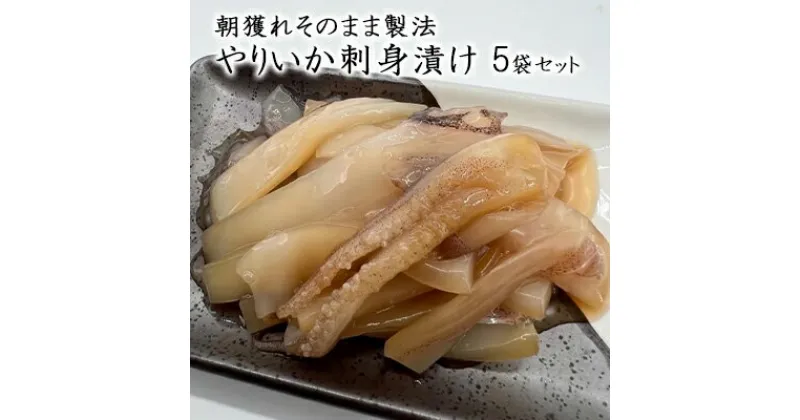 【ふるさと納税】イカ 朝獲れ そのまま製法 やりいか 刺身 漬け 5袋 セット いか 冷凍 おつまみ 詰め合わせ おつまみセット 海鮮 魚介類 魚介 海産物 だし醤油 ぶつ切り 新鮮　 青森県鰺ヶ沢町