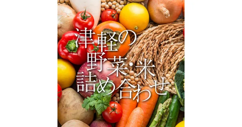 【ふるさと納税】津軽のお米 5kg＆季節の野菜詰合せ 【中泊町特産物直売所ピュア】旬の野菜 旬野菜 旬 新鮮 食品 グルメ 野菜 美味しい 甘い おいしい サラダ 精米 青森 F6N-039