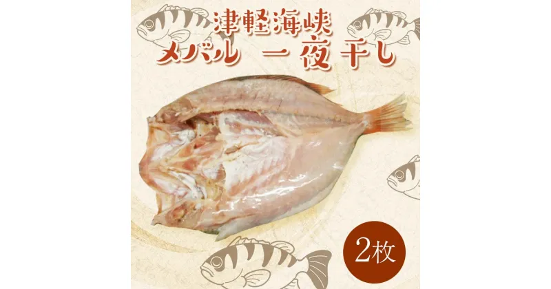 【ふるさと納税】小泊港水揚げ 津軽海峡 メバル 一夜干し 2枚 【卓立水産】魚 海鮮 ウスメバル メバル めばる 津軽海峡 高級 海産物 干物 中泊町 青森 F6N-017