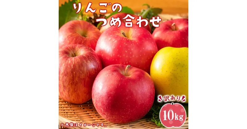 【ふるさと納税】【訳あり】七戸町産　りんご10kg 青森県産 リンゴ 林檎 蜜 フルーツ 果物 ご家庭用 食品ロス 送料無料　【02402-0217】