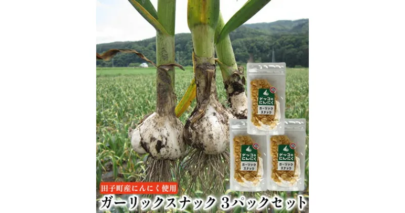 【ふるさと納税】ガーリックスナック3パックセット【田子町産にんにく使用】　 薬味 無着色 保存料不使用 フライドガーリック 田子産にんにく使用 カリカリ 食感 風味豊か 肉料理 スープ サラダ トッピング 隠し味