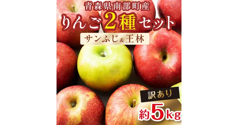 【ふるさと納税】 【訳あり】 青森産 完熟 りんご 約5kg サンふじ 王林 2種セット （中～大玉） 【誠果園】 リ青森りんご リンゴ 林檎 アップル あおもり 青森 青森県 南部町 三戸 澁川賞受賞 果物 くだもの フルーツ 家庭用 わけあり ワケアリ 訳アリ 規格外品 F21U-226