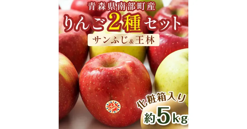 【ふるさと納税】 最高級 特選（超大玉） 青森産 完熟 りんご 約5kg サンふじ 王林 2種セット 化粧箱入り 【誠果園】 青森りんご リンゴ 林檎 アップル あおもり 青森 青森県 南部町 三戸 南部 澁川賞受賞 果物 くだもの フルーツ 贈答 F21U-230