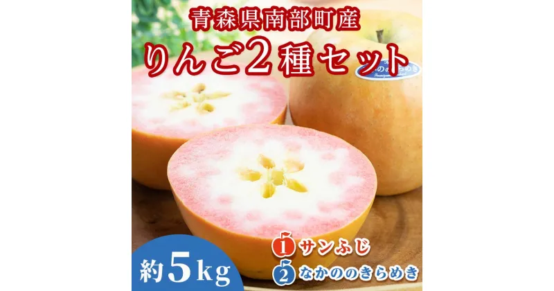 【ふるさと納税】 青森県 希少りんご サンふじ ＆ なかののきらめき 約5kgセット 【泉山果樹園】 青森りんご ふじ なかののきらめき リンゴ 林檎 アップル あおもり 青森 南部町 三戸 南部 果物 くだもの フルーツ 2種セット F21U-276