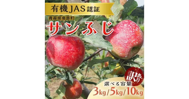 【ふるさと納税】 《訳あり》容量が選べる 有機JAS認証 サンふじ りんご 約3kg / 5kg / 10kg【和楽堂りんご養生農苑】 青森りんご リンゴ 林檎 アップル 青森県 南部町 三戸 南部 果物 くだもの フルーツ オーガニック 家庭用 F21U-286var