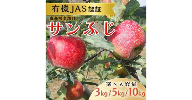 【ふるさと納税】《容量が選べる》 有機JAS認証 サンふじ りんご 約3kg / 5kg / 10kg 【和楽堂りんご養生農苑】 青森りんご リンゴ 林檎 アップル あおもり 青森 青森県 南部町 三戸 南部 果物 くだもの フルーツ オーガニック F21U-325var