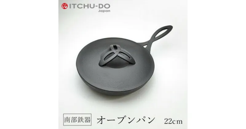 【ふるさと納税】鉄分補給に最適 南部鉄器 オーブンパン 22cm【直火対応】【IH200V対応】　雑貨・日用品・雑貨・日用品・工芸品・装飾品