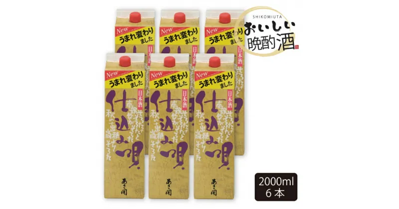 【ふるさと納税】【あさ開】仕込み唄パック2000ml×6本