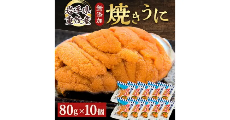 【ふるさと納税】【三陸宮古重茂産】無添加焼きうに　80g×10個セット【配送不可地域：離島】【1426864】