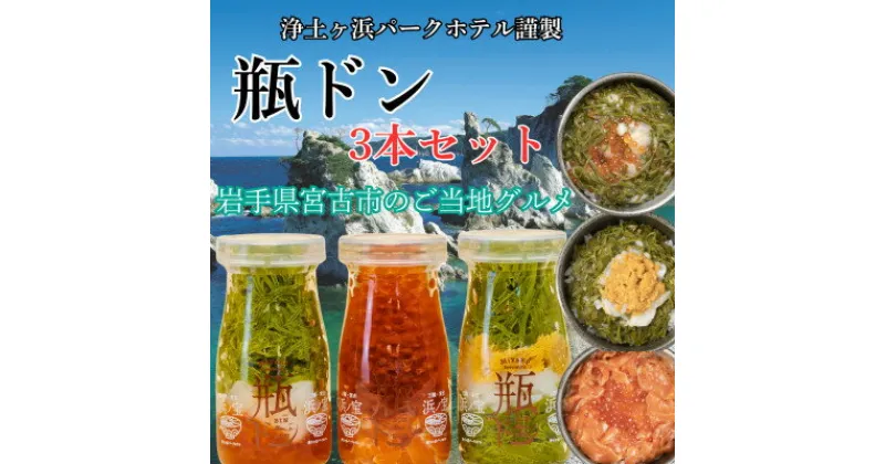 【ふるさと納税】浄土ヶ浜パークホテル【瓶ドン浜ノ宝】3本セット【配送不可地域：離島】【1473964】