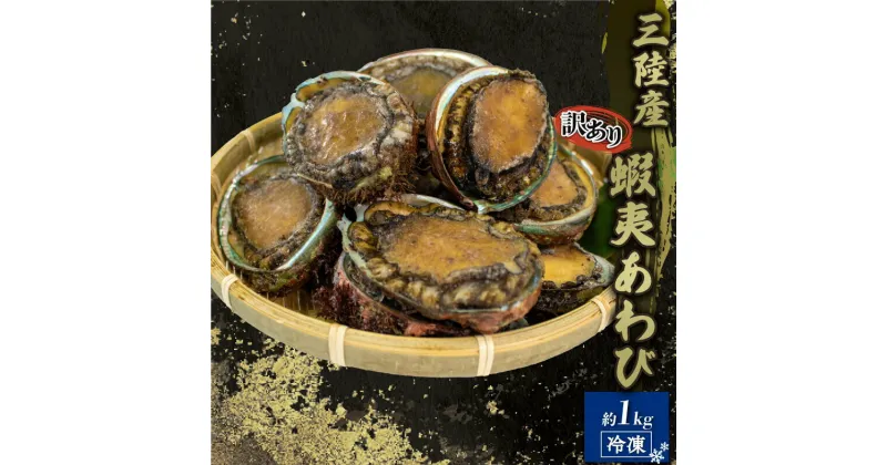 【ふるさと納税】 訳あり エゾアワビ 約1kg 冷凍 鮑 蝦夷あわび あわび アワビ 鮑 Abalone ステーキ 正月 お正月 おせち 刺し身 刺身 バーベキュー BBQ ごはん 夕飯 おかず おつまみ 晩酌 米 丼 海産物 海鮮 魚介 魚介類 贈答品 お中元 お歳暮 大船渡 三陸 岩手県 国産