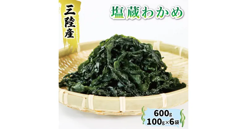 【ふるさと納税】 三陸わかめ 塩蔵わかめ 600g 100g×6袋 わかめ ワカメ 海藻 小分け 岩手県産 わかめしゃぶしゃぶ 酢の物 1万円 10000円