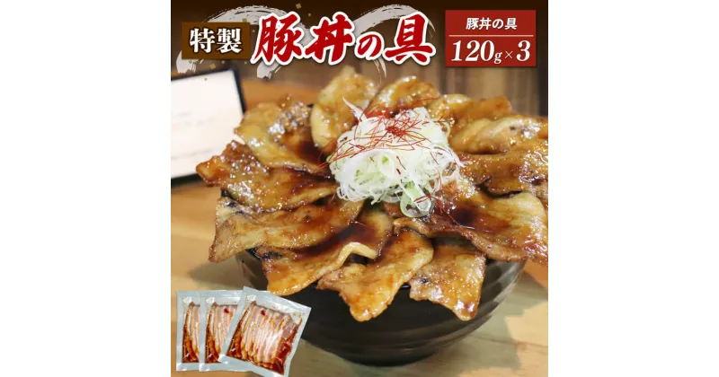 【ふるさと納税】 特製豚丼の具 120g×3 豚丼