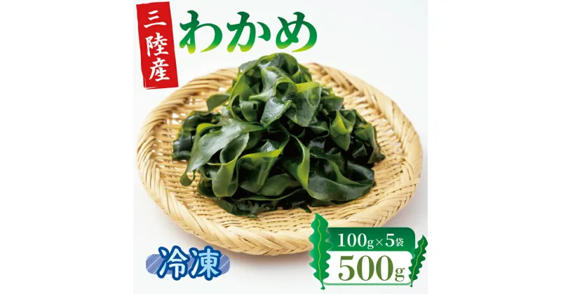 【ふるさと納税】 塩蔵わかめ 500g 100g×5袋 冷凍 小分け ワカメ 海藻 刺身 刺し身 お刺身 お刺し身 わかめ 海藻 海産物 塩 しゃぶしゃぶ 酢の物 三陸わかめ 岩手三陸産 三陸