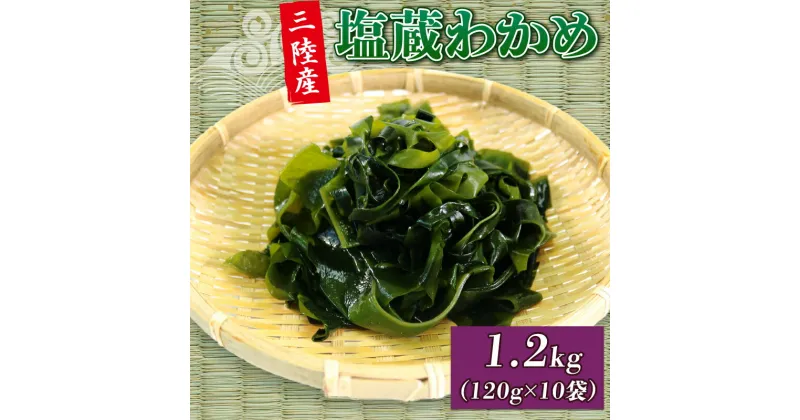 【ふるさと納税】 三陸わかめ 道の駅さんりく 塩蔵わかめ 120g×10袋 冷蔵 ワカメ 肉厚 みそ汁 小分け 万能 海鮮 サラダ 1万円 10000円