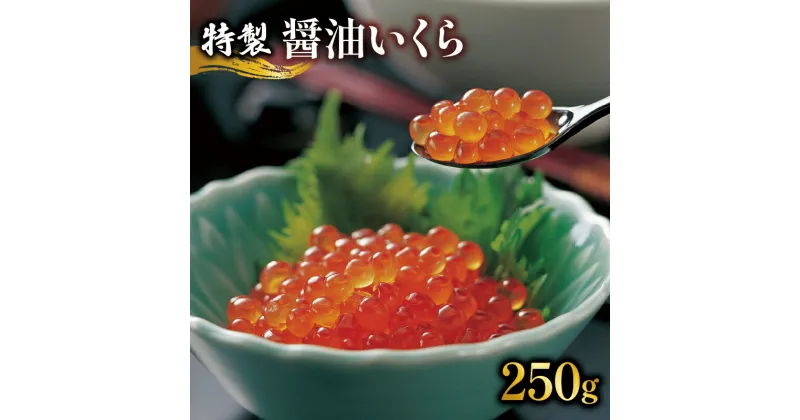 【ふるさと納税】 醤油漬 いくら 250g 海鮮 魚貝類 魚介類 魚卵 鮭 さけ イクラ丼 丼物 白米 ご飯 醤油 しょうゆ 特製醤油 冷凍 醤油漬け 海鮮丼 ご飯のお供 お酒のあて 寿司 魚介 父の日 ギフト