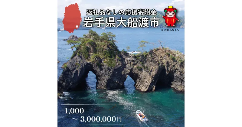 【ふるさと納税】 大船渡市 返礼品なしの応援受付 【 返礼品なし / 1,000円 ～ 3,000,000円 】 買い回り