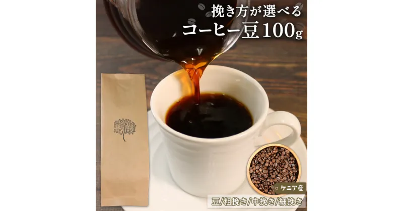 【ふるさと納税】 コーヒー 豆 100g ケニア コーヒー豆 注文焙煎 自家焙煎 ストレートコーヒー 朝食 アイスコーヒー 三陸 岩手県 大船渡市 3000円