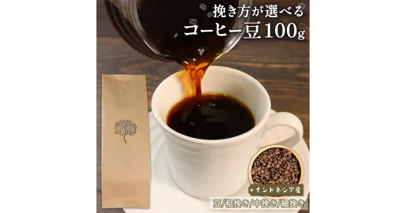 【ふるさと納税】 コーヒー 豆 100g インドネシア 煎りたて 注文焙煎 シングルオリジン 三陸 大船渡市 自家焙煎 ストレート コーヒー 豆 粉