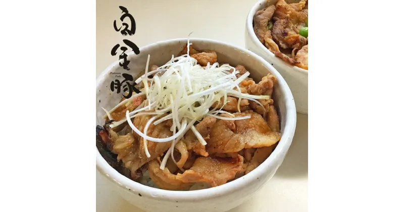 【ふるさと納税】白金豚（プラチナポーク）特製たれ漬け 500g(250g×2パック) 豚丼 豚肉 焼肉 ブランド肉