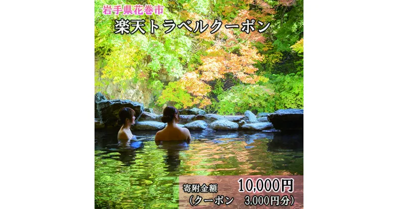 【ふるさと納税】岩手県花巻市の対象施設で使える楽天トラベルクーポン 3,000円分 寄付額 10,000円 旅行 チケット 観光地応援 岩手県 温泉 観光 ホテル 旅館 クーポン 予約 宿泊 コロナ 支援 宿泊券 アウトドア ※花巻市内の対象宿泊施設のみ利用可能