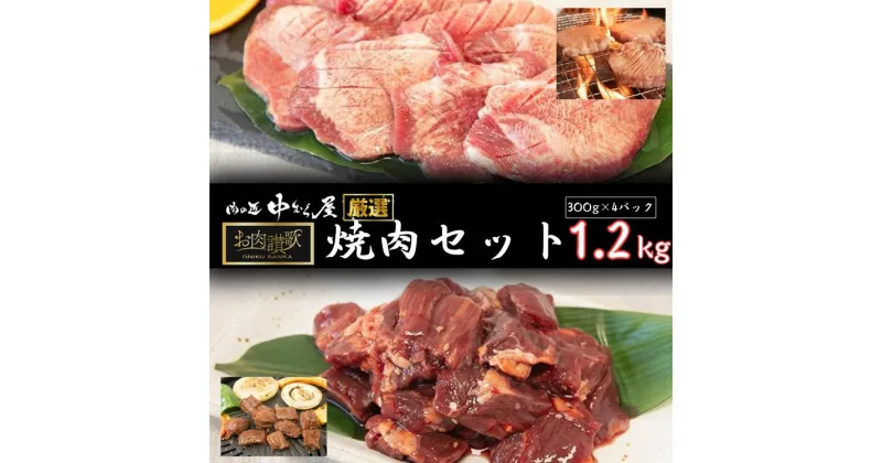 【ふるさと納税】お肉讃歌焼肉セット（牛タン・牛ハラミ）1.2kg　(300g×各2パック) ＜肉の匠中むら屋厳選＞ 牛タン 牛ハラミ お肉 新着 牛肉 肉 焼肉 たんもと たんなか 塩牛タン 冷凍 真空パック 味付け肉　新着